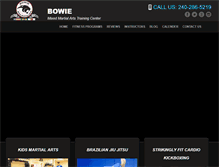 Tablet Screenshot of mmaofbowie.com